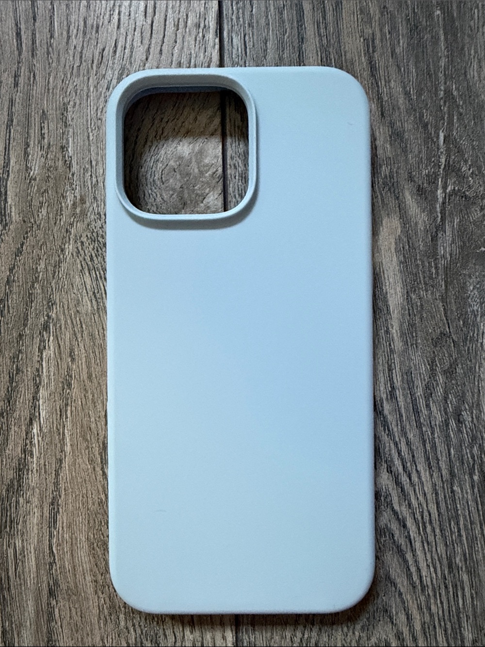 Slim Light Blue Silicone iPhone Peo Max Case